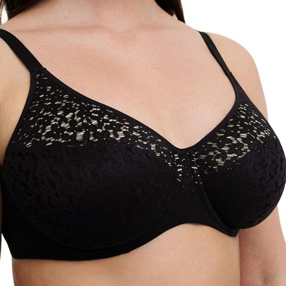 🩷🩷Chantelle Norah 13F1 Seamless Underwire Bra Black 38DD - Picture 3 of 6